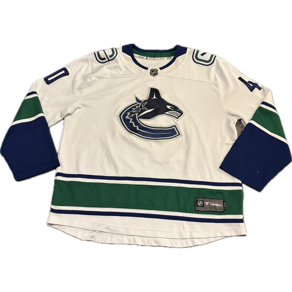 Fanatics Vancouver Canucks Elias Pettersson 40 NHL Jersey Mens XL White Away